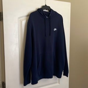 Nike fleece hoodie (navy blue)